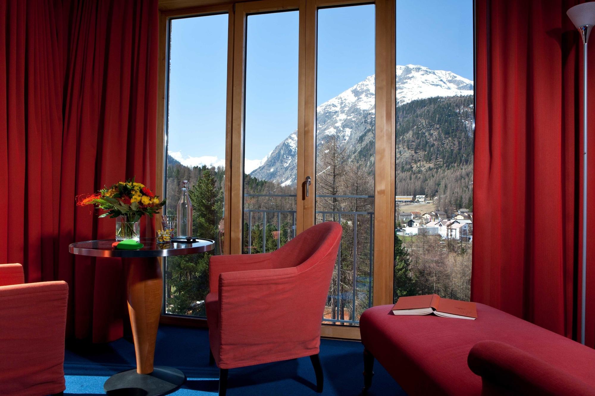 Hotel Saratz Pontresina Bagian luar foto