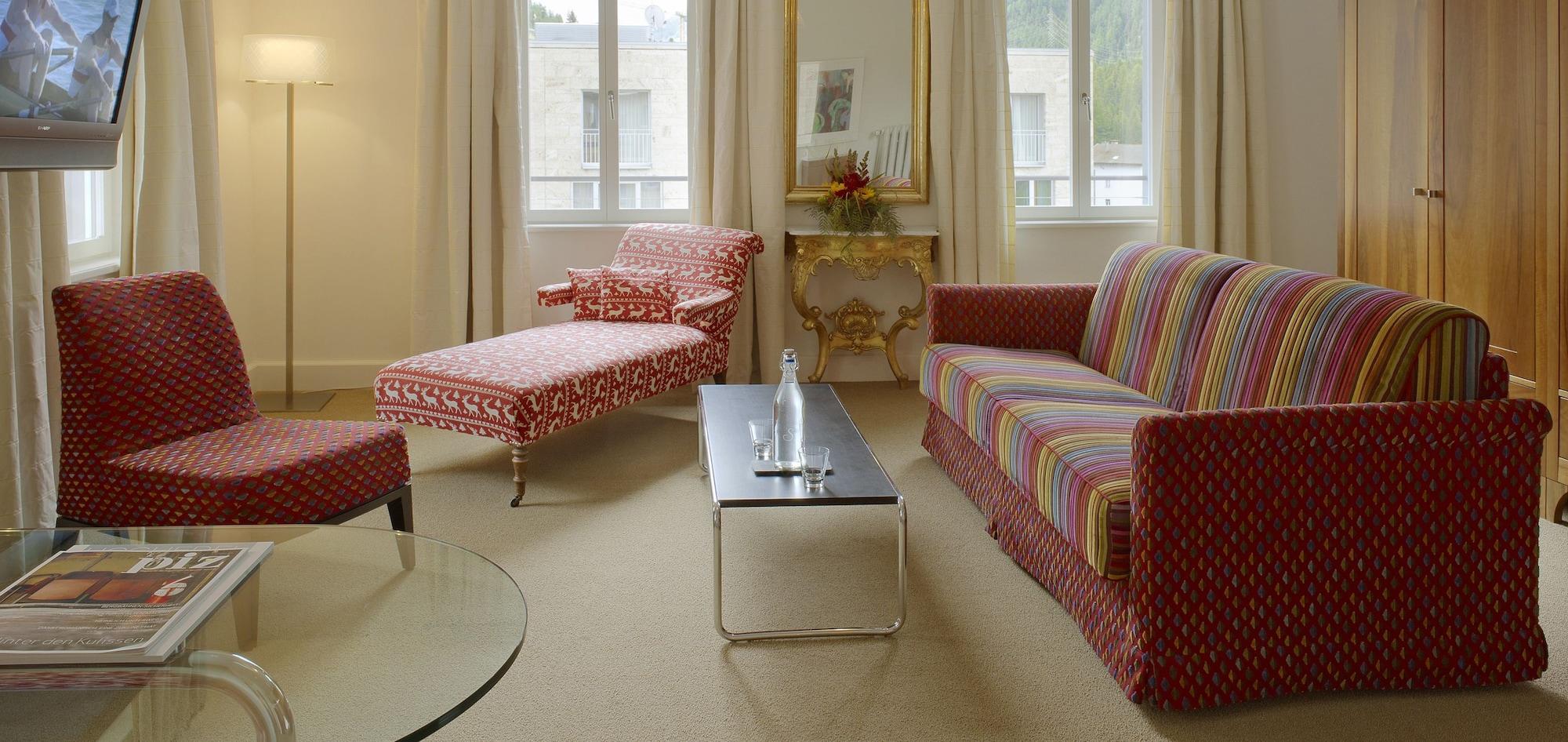 Hotel Saratz Pontresina Bagian luar foto