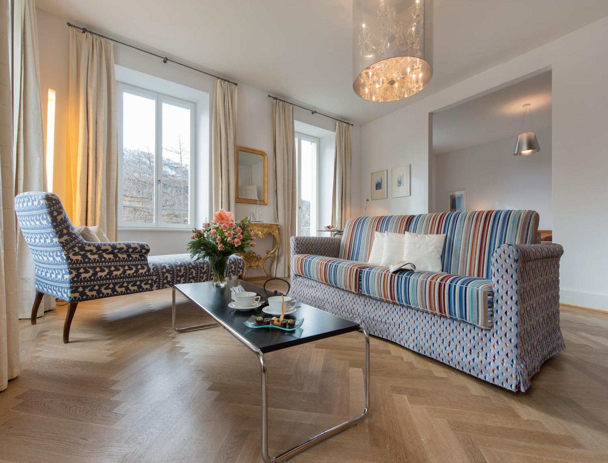 Hotel Saratz Pontresina Bagian luar foto